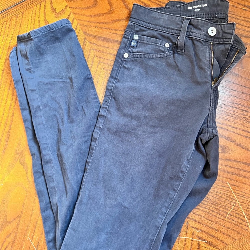 AG Adriano Goldschmied Men’s Navy Slim Stockton Pant